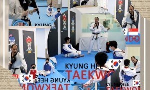 Kyunghee Taekwondo 教练教得认真，学生学得起劲。