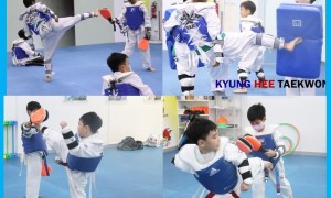Taekwondo teaches students to master various kicking techniques