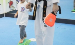 Taekwondo improves children\’s footwork with ladders, cone drills etc.