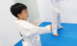 Taekwondo increases self confidence N  self-control within students跆拳道增强了学生的自信心和自制力