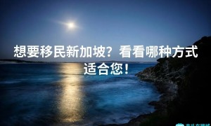 想要移民新加坡？看看哪种方式适合您！