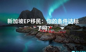 新加坡EP移民：你的条件达标了吗？