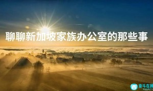 聊聊新加坡家族办公室的那些事