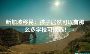 新加坡移民：孩子居然可以有那么多学校可以选！