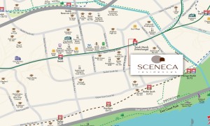 Sceneca Residence （景乐苑）综合住宅与购物【新加坡东部】丹那美拉地铁站楼上！！2023年最新公寓项目1月震撼来袭